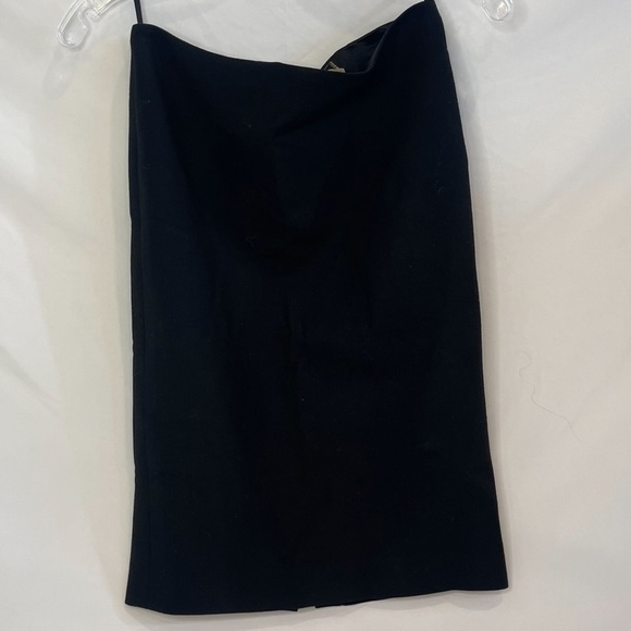 VERSACE VTG 90s Women’s Black Pencil Skirt With Slit Size US 4 - Picture 7 of 10